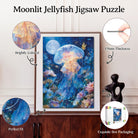 Artistic 1000 - Piece Cardboard Jigsaw Puzzle - Moonlit Jellyfish - KAAYEE Puzzle