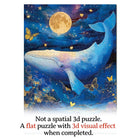 Artistic 1000 - Piece Cardboard Jigsaw Puzzle - Moonlit Whale - KAAYEE Puzzle
