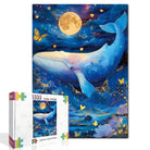 Artistic 1000 - Piece Cardboard Jigsaw Puzzle - Moonlit Whale - KAAYEE Puzzle