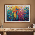 Artistic 1000 - Piece Cardboard Jigsaw Puzzle - Peacock in Blooming Colors - KAAYEE Puzzle