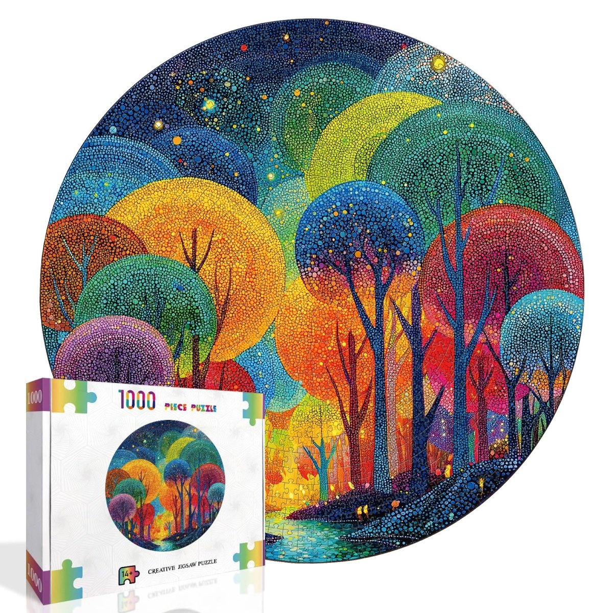 Artistic 1000 - Piece Cardboard Jigsaw Puzzle - Polka Dot Tree - KAAYEE Puzzle