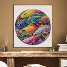 Artistic 1000 - Piece Cardboard Jigsaw Puzzle - Prismatic Fish Realm - KAAYEE Puzzle