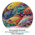 Artistic 1000 - Piece Cardboard Jigsaw Puzzle - Prismatic Fish Realm - KAAYEE Puzzle