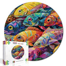 Artistic 1000 - Piece Cardboard Jigsaw Puzzle - Prismatic Fish Realm - KAAYEE Puzzle