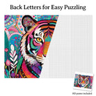 Artistic 1000 - Piece Cardboard Jigsaw Puzzle - Psychedelic Tiger King - KAAYEE Puzzle