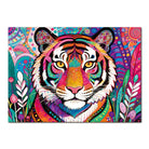 Artistic 1000 - Piece Cardboard Jigsaw Puzzle - Psychedelic Tiger King - KAAYEE Puzzle