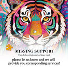 Artistic 1000 - Piece Cardboard Jigsaw Puzzle - Psychedelic Tiger King - KAAYEE Puzzle