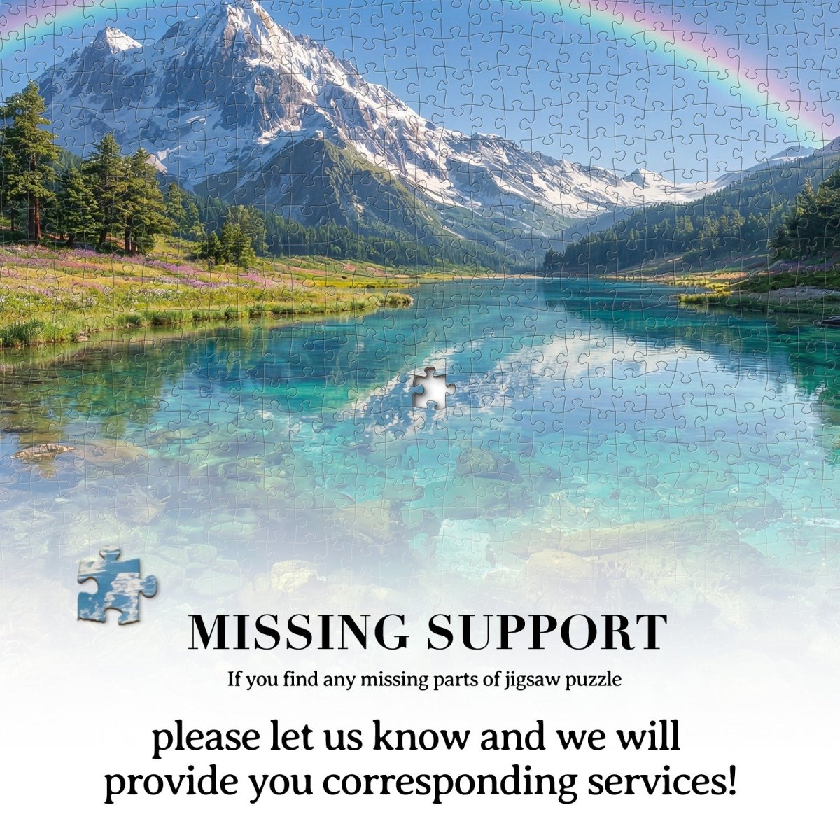 Artistic 1000 - Piece Cardboard Jigsaw Puzzle - Rainbow Peak - KAAYEE Puzzle