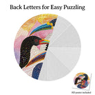 Artistic 1000 - Piece Cardboard Jigsaw Puzzle - Realm of Colorful Beaks - KAAYEE Puzzle