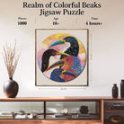 Artistic 1000 - Piece Cardboard Jigsaw Puzzle - Realm of Colorful Beaks - KAAYEE Puzzle