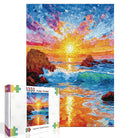 Artistic 1000 - Piece Cardboard Jigsaw Puzzle - Sea Glass Beach - KAAYEE Puzzle
