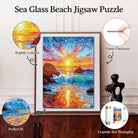 Artistic 1000 - Piece Cardboard Jigsaw Puzzle - Sea Glass Beach - KAAYEE Puzzle