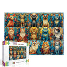 Artistic 1000 - Piece Cardboard Jigsaw Puzzle - Sea Glass Cat - KAAYEE Puzzle