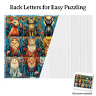 Artistic 1000 - Piece Cardboard Jigsaw Puzzle - Sea Glass Cat - KAAYEE Puzzle