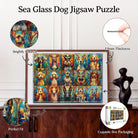 Artistic 1000 - Piece Cardboard Jigsaw Puzzle - Sea Glass Dog - KAAYEE Puzzle