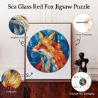 Artistic 1000 - Piece Cardboard Jigsaw Puzzle - Sea Glass Red Fox - KAAYEE Puzzle