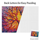 Artistic 1000 - Piece Cardboard Jigsaw Puzzle - Stained Glass Tree - KAAYEE Puzzle