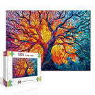 Artistic 1000 - Piece Cardboard Jigsaw Puzzle - Stained Glass Tree - KAAYEE Puzzle