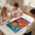 Artistic 1000 - Piece Cardboard Jigsaw Puzzle - Stained Glass Tree - KAAYEE Puzzle