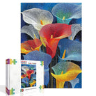 Artistic 1000 - Piece Cardboard Jigsaw Puzzle - Starlit Calla - KAAYEE Puzzle