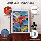 Artistic 1000 - Piece Cardboard Jigsaw Puzzle - Starlit Calla - KAAYEE Puzzle