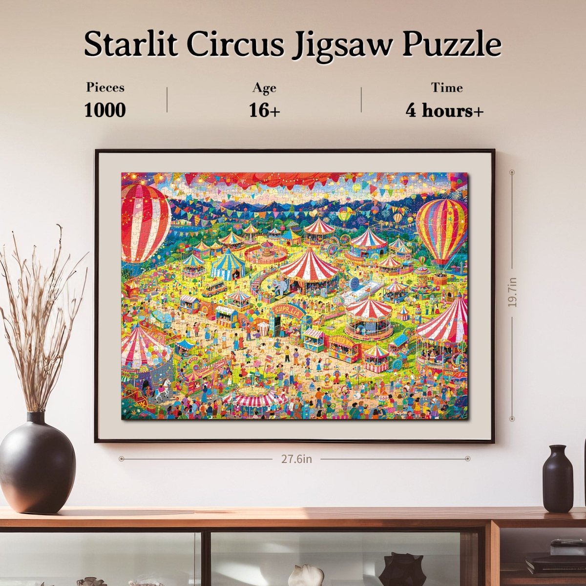 Artistic 1000 - Piece Cardboard Jigsaw Puzzle - Starlit Circus - KAAYEE Puzzle