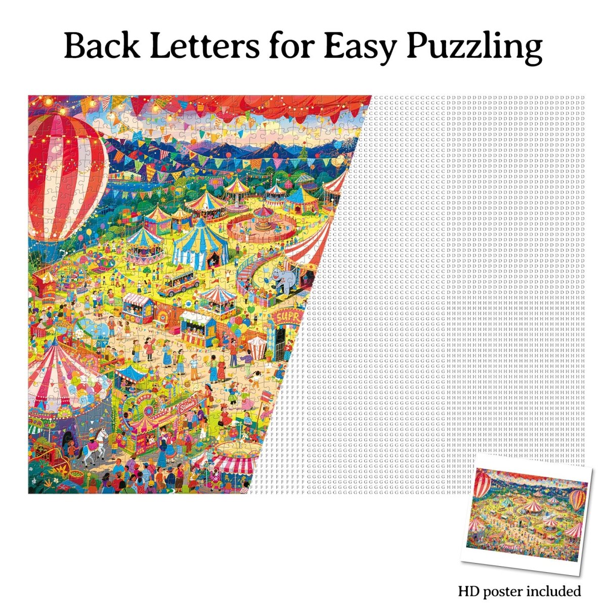 Artistic 1000 - Piece Cardboard Jigsaw Puzzle - Starlit Circus - KAAYEE Puzzle