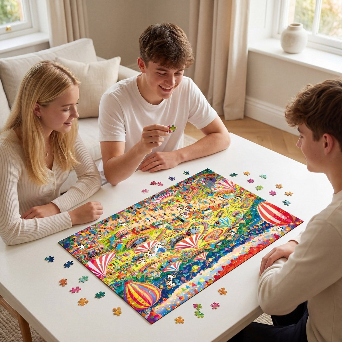 Artistic 1000 - Piece Cardboard Jigsaw Puzzle - Starlit Circus - KAAYEE Puzzle