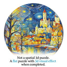 Artistic 1000 - Piece Cardboard Jigsaw Puzzle - Starry Night Castle - KAAYEE Puzzle