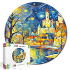 Artistic 1000 - Piece Cardboard Jigsaw Puzzle - Starry Night Castle - KAAYEE Puzzle