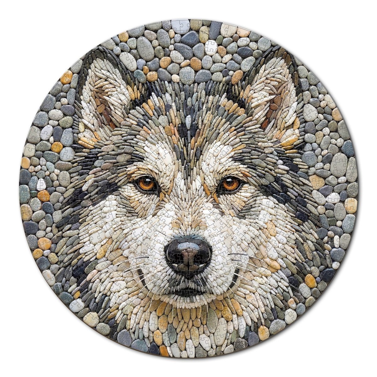 Artistic 1000 - Piece Cardboard Jigsaw Puzzle - Stone Wolf - KAAYEE Puzzle