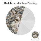 Artistic 1000 - Piece Cardboard Jigsaw Puzzle - Stone Wolf - KAAYEE Puzzle