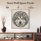 Artistic 1000 - Piece Cardboard Jigsaw Puzzle - Stone Wolf - KAAYEE Puzzle
