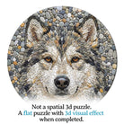Artistic 1000 - Piece Cardboard Jigsaw Puzzle - Stone Wolf - KAAYEE Puzzle