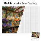 Artistic 1000 - Piece Cardboard Jigsaw Puzzle - Sunlit Flowerhouse - KAAYEE Puzzle