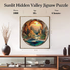 Artistic 1000 - Piece Cardboard Jigsaw Puzzle - Sunlit Hidden Valley - KAAYEE Puzzle