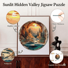 Artistic 1000 - Piece Cardboard Jigsaw Puzzle - Sunlit Hidden Valley - KAAYEE Puzzle