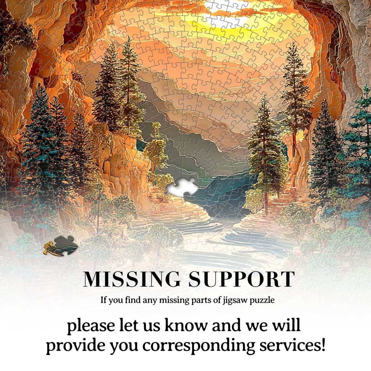 Artistic 1000 - Piece Cardboard Jigsaw Puzzle - Sunlit Hidden Valley - KAAYEE Puzzle