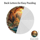 Artistic 1000 - Piece Cardboard Jigsaw Puzzle - Sunlit Hidden Valley - KAAYEE Puzzle