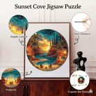 Artistic 1000 - Piece Cardboard Jigsaw Puzzle - Sunset Cove - KAAYEE Puzzle