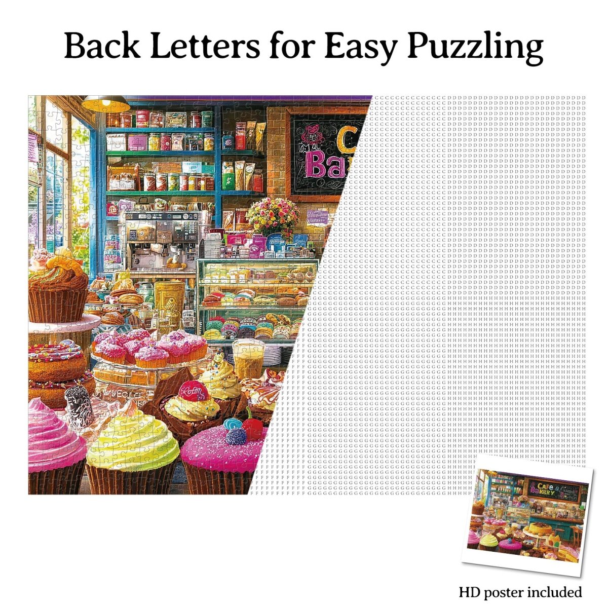 Artistic 1000 - Piece Cardboard Jigsaw Puzzle - Sweet Dream Bakery - KAAYEE Puzzle