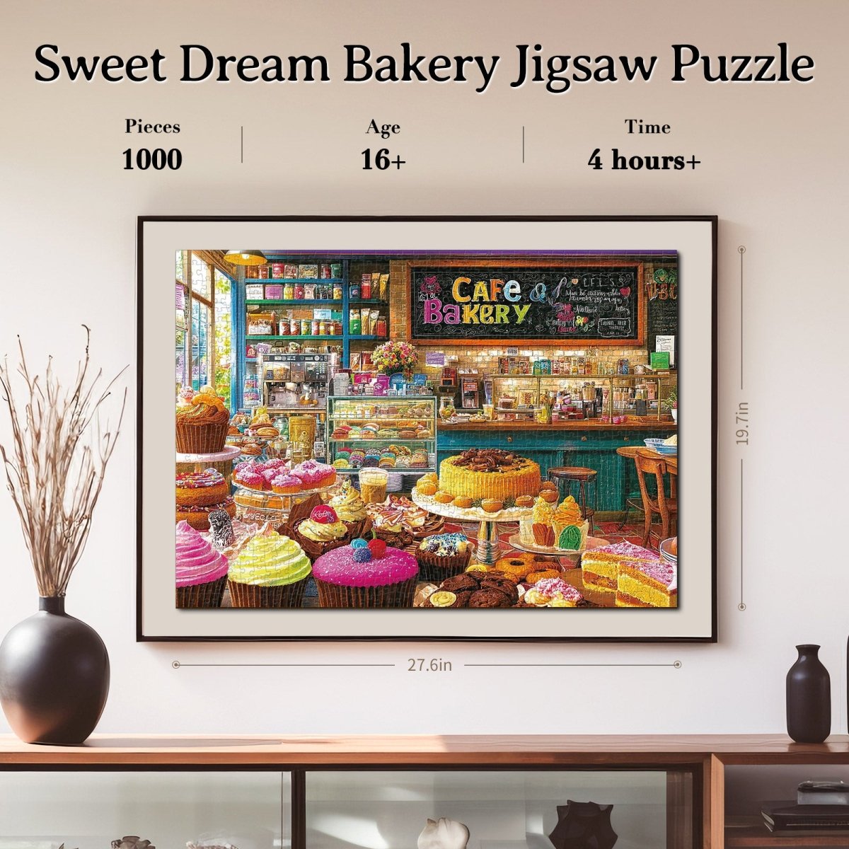 Artistic 1000 - Piece Cardboard Jigsaw Puzzle - Sweet Dream Bakery - KAAYEE Puzzle