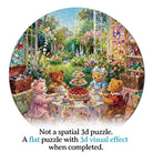 Artistic 1000 - Piece Cardboard Jigsaw Puzzle - Teddy Tea Time - KAAYEE Puzzle