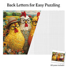Artistic 1000 - Piece Cardboard Jigsaw Puzzle - The Floral Chicken Club - KAAYEE Puzzle