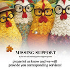 Artistic 1000 - Piece Cardboard Jigsaw Puzzle - The Floral Chicken Club - KAAYEE Puzzle