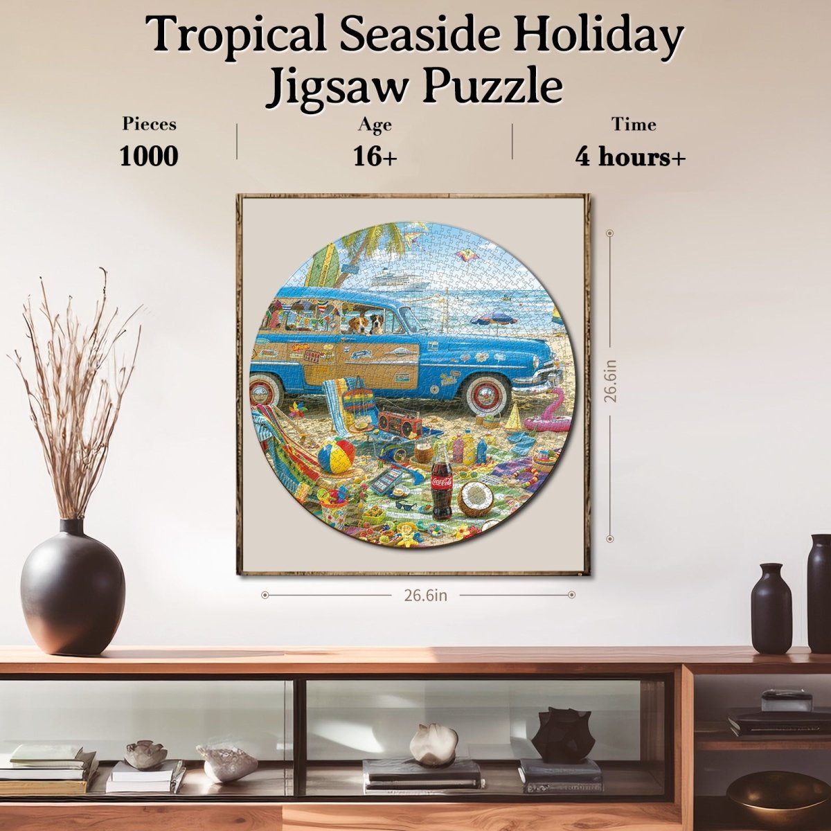 Artistic 1000 - Piece Cardboard Jigsaw Puzzle - Tropical Seaside Holiday - KAAYEE Puzzle