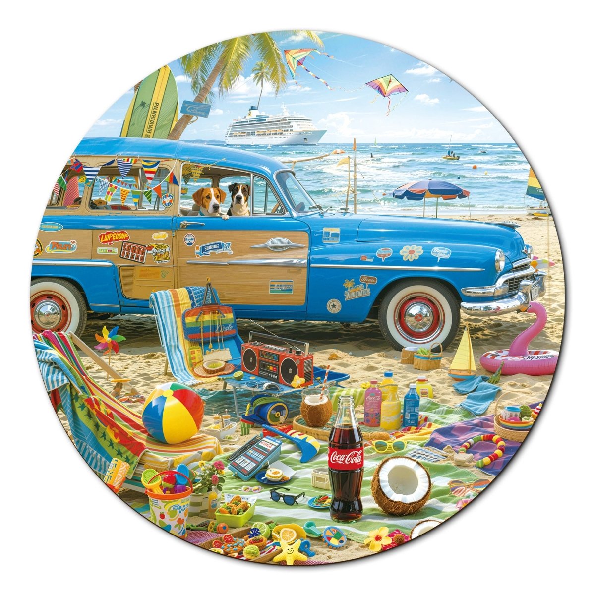 Artistic 1000 - Piece Cardboard Jigsaw Puzzle - Tropical Seaside Holiday - KAAYEE Puzzle
