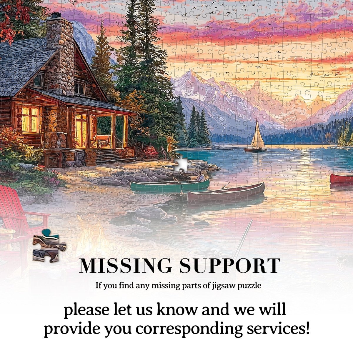 Artistic 1000 - Piece Cardboard Jigsaw Puzzle - Twilight Lake - KAAYEE Puzzle