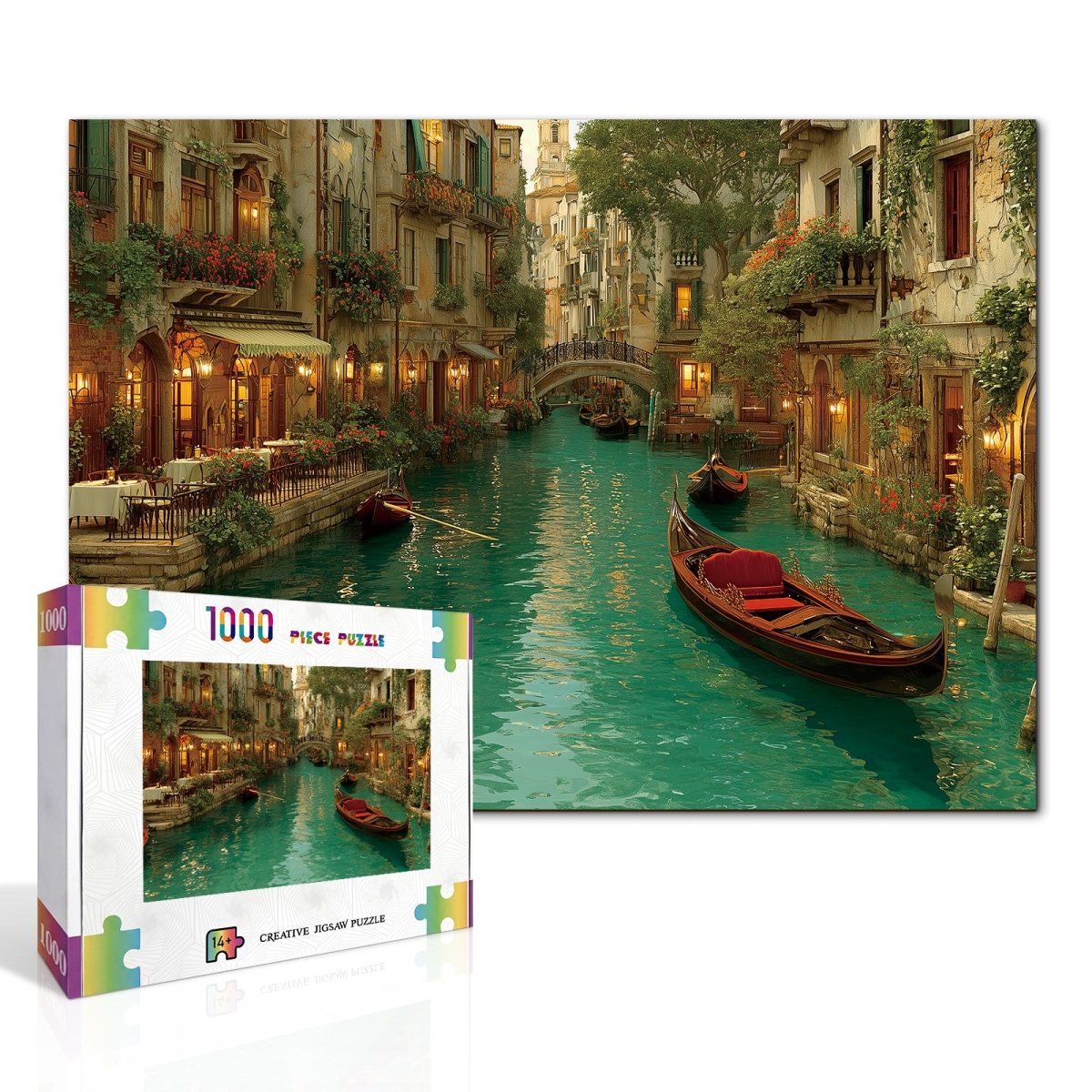 Artistic 1000 - Piece Cardboard Jigsaw Puzzle - Warm City - KAAYEE Puzzle