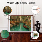 Artistic 1000 - Piece Cardboard Jigsaw Puzzle - Warm City - KAAYEE Puzzle